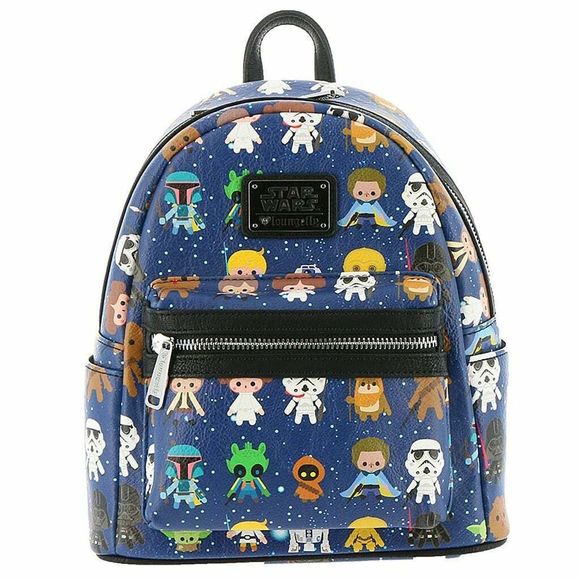 Loungefly Handbags - Disney Parks Loungefly Star Wars Chibi Characters Cute Mini Backpack - NEW